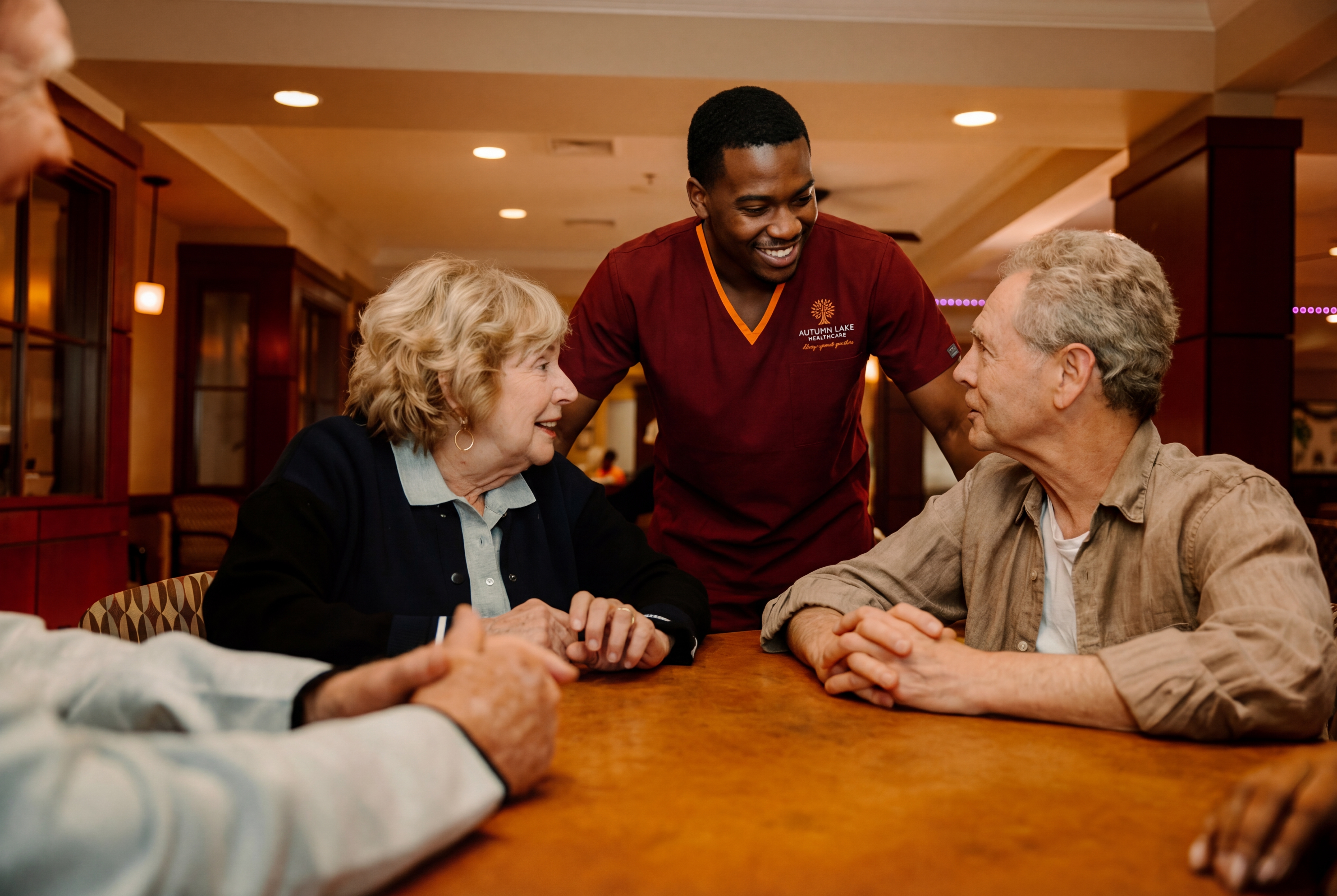 Autumn Lake staff with residents